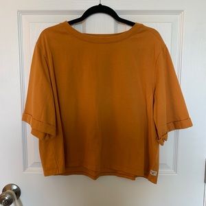 Toad & co orange shirt NWOT